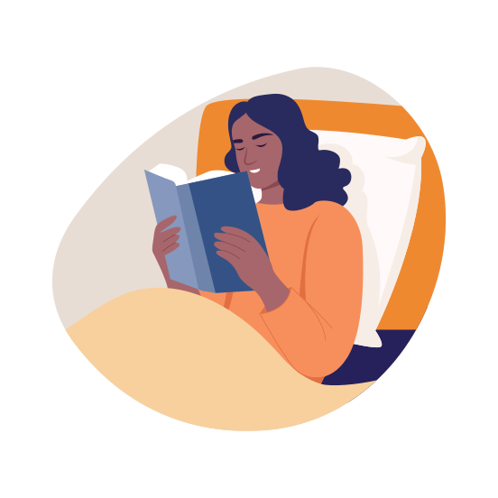 Bedtime Read, Novel, Storytime, Reading, Book illustration