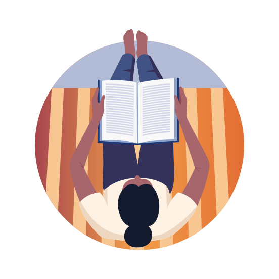 Bibliophile, Reading, Book, Activity, Hobby illustration
