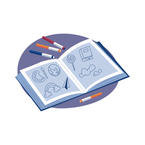 Colouring Book, Drawing, Sketching, Artwork, Book illustration