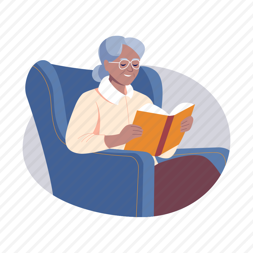 Grandma Reading, Elderly, Relaxing, Grandmother, Book preview