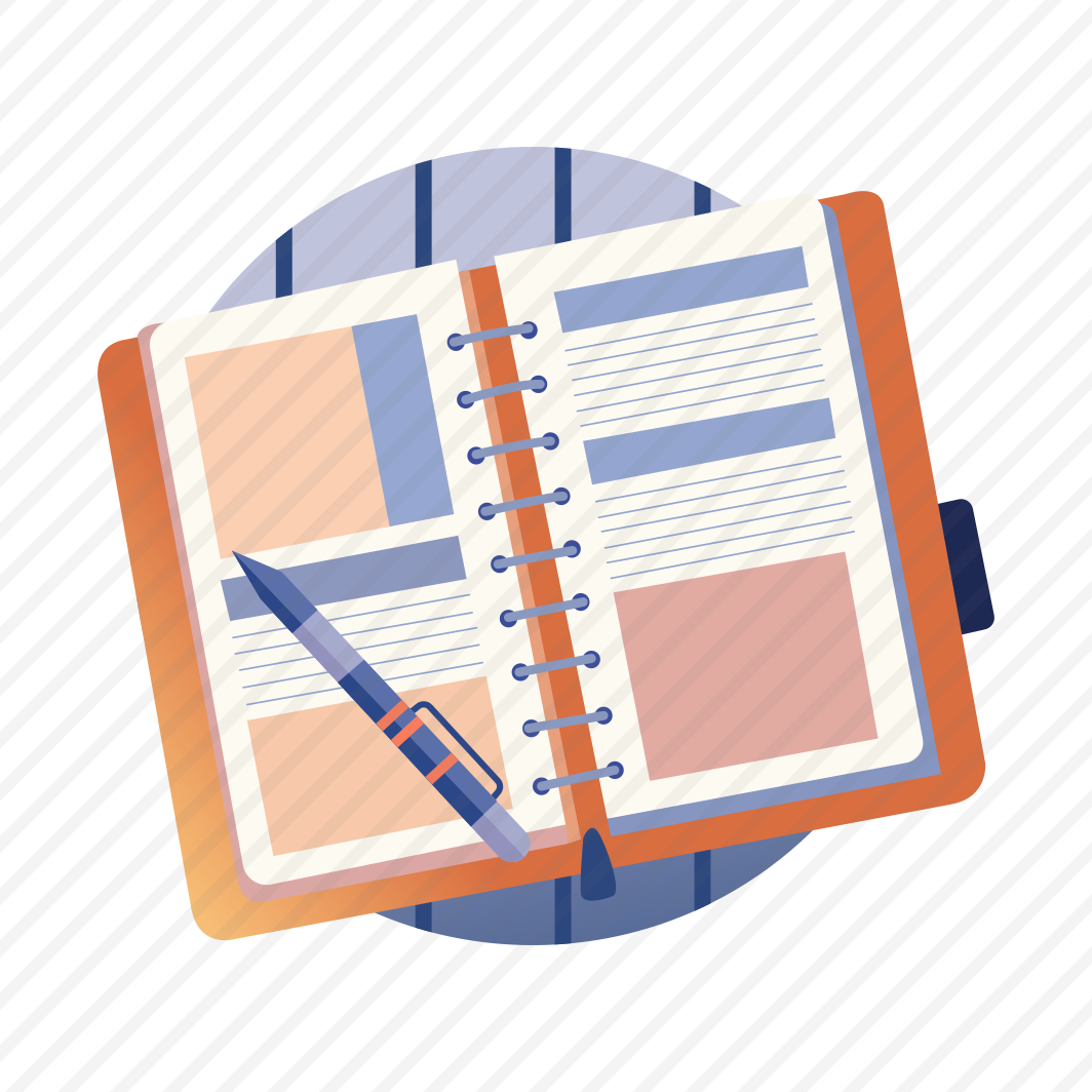 Notebook, Journal, Diary, Logbook, Book preview