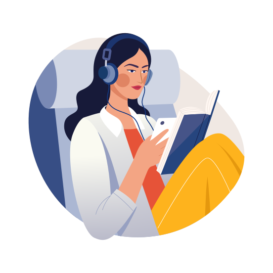 Reading, Relaxing, Hobby, Activity, Pastime illustration