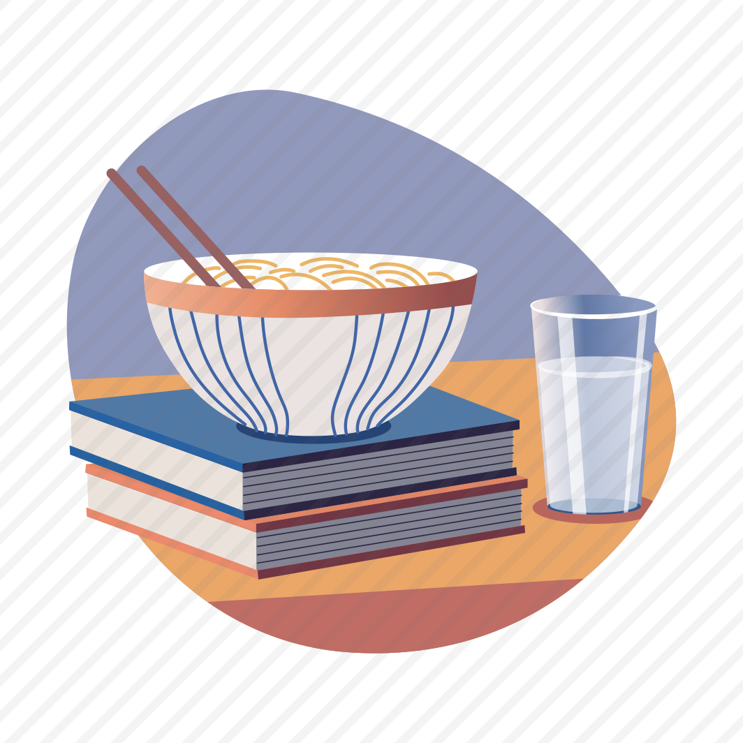 Study Break, Reading, Learning, Books, Noodles, preview