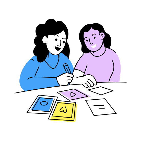 Best Friends, Colouring Cards, Activity, Friends Day, Friendship illustration