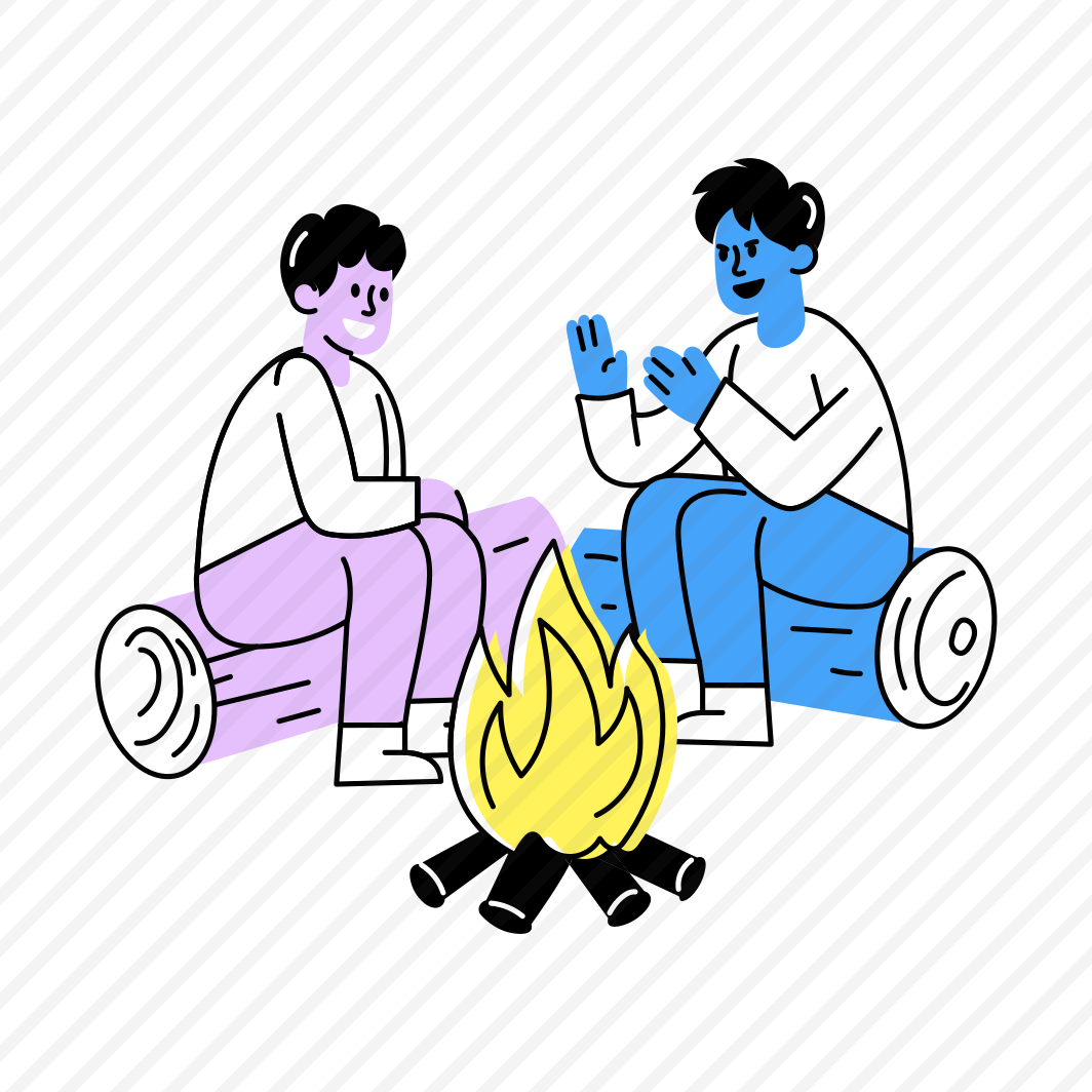 Bonfire Party, Campfire, Enjoying, Friends Day, Friendship preview