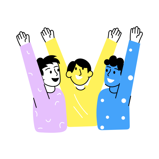 Celebrating, Enjoying, Happy, Friends Day, Friendship illustration
