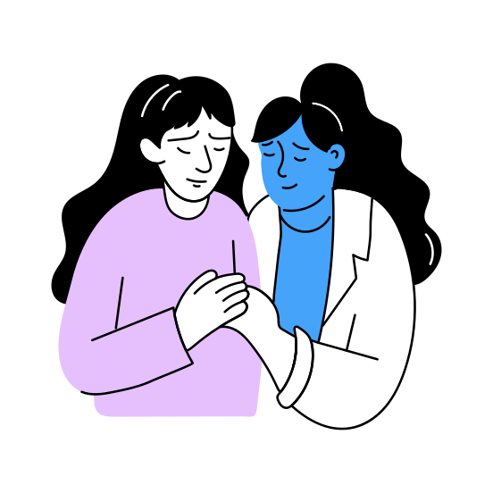 Comforting, Condoling, Consoling, Supportive, Friendship illustration