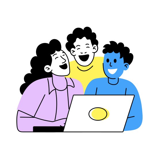 Friends Laughing, Happy, Best Friends, Friends Day, Friendship illustration