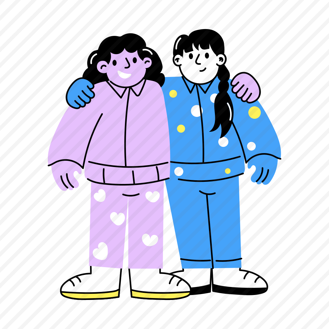 Pajama Party, Companions, Partners, Enjoying, Friends Day, preview