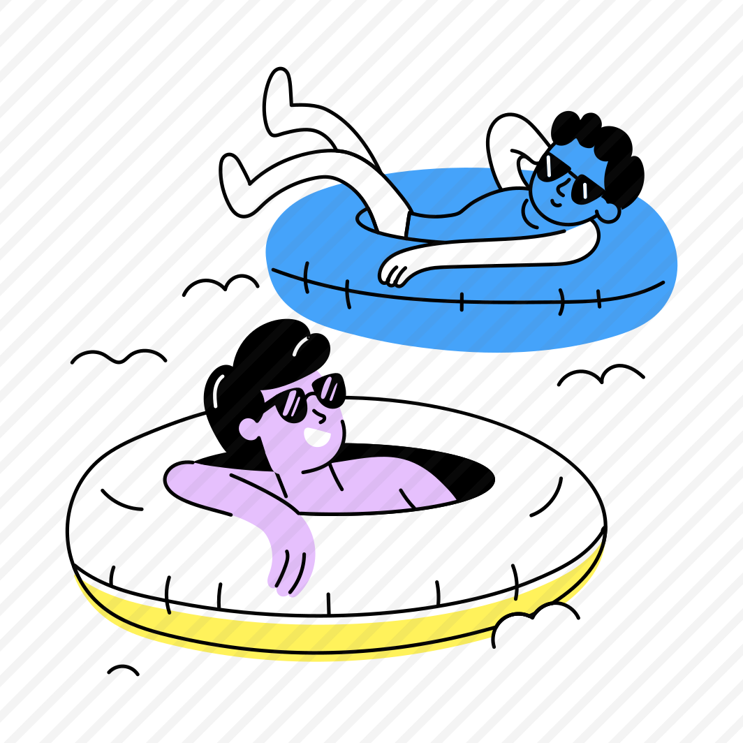 Pool Float, Swimming, Enjoying, Best Friends, Friends Day, preview