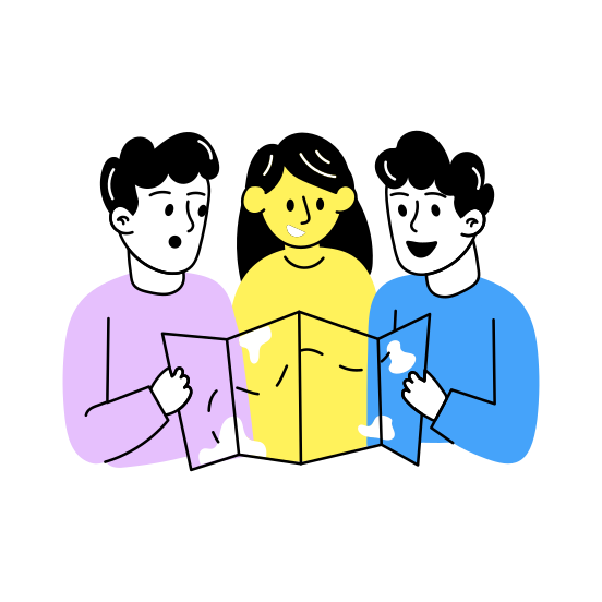 Treasure Hunt, Adventure, Map, Best Friends, Friends Day, illustration