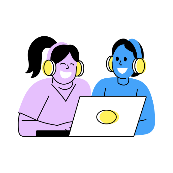 Working Together, Enjoying, Friends, Best Friends, Friends Day, illustration