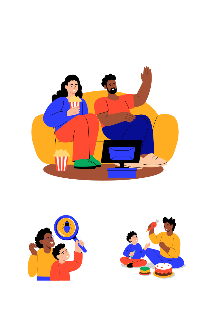 Family Illustration Art Set Large Set Preview