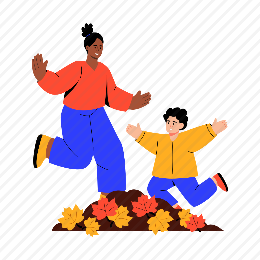 Jumping Leaves, Autumn, Enjoying, Fun, Happy preview