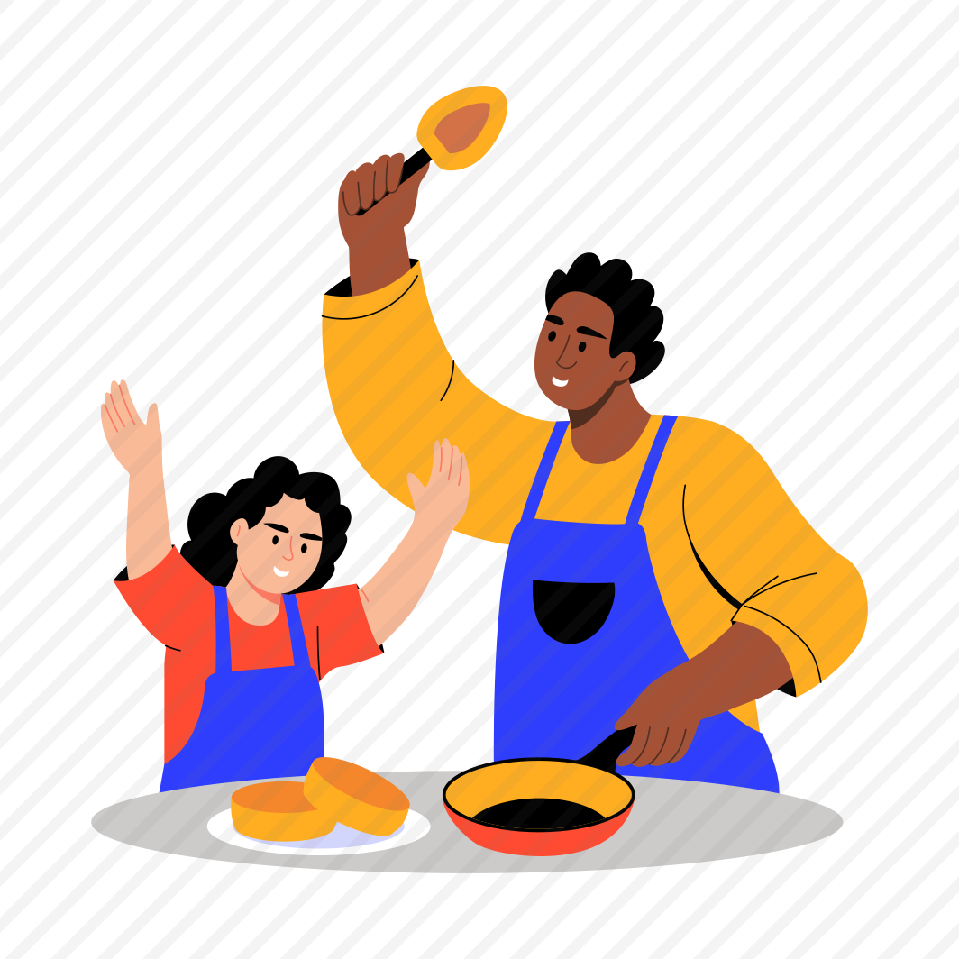 Making Pancakes, Family, Helping, Cooking, Baking preview