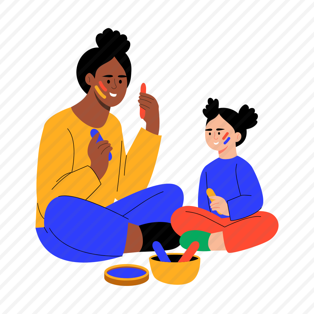 Motherhood, Face Painting, Bonding, Happy, Fun, preview