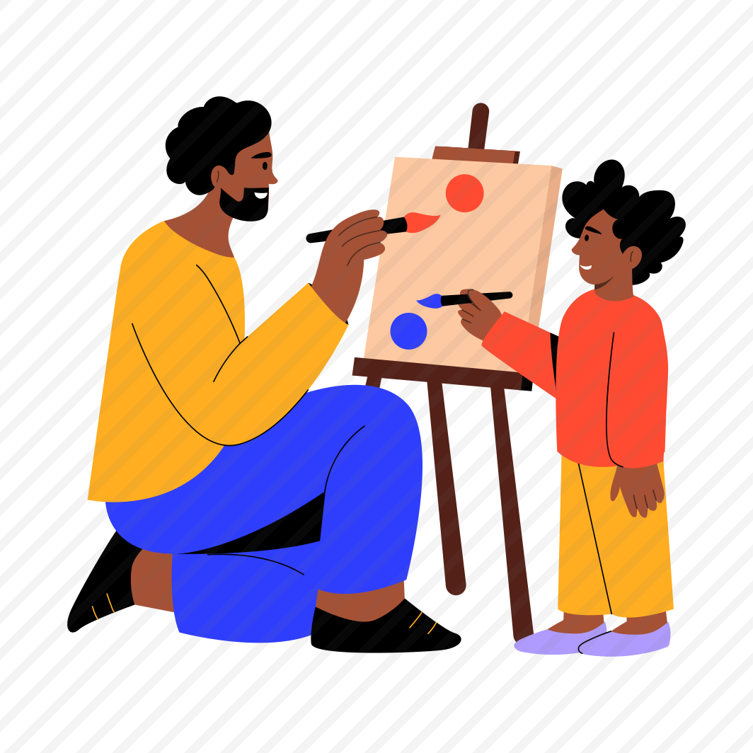 Painting, Fatherhood, Family, Hobby, Learning preview