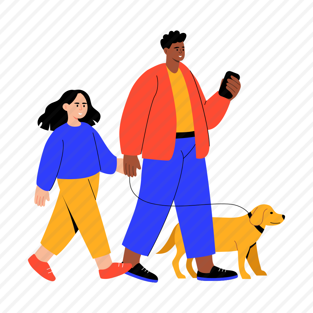 Walking Dog, Pet, Animal, Family, Companion preview