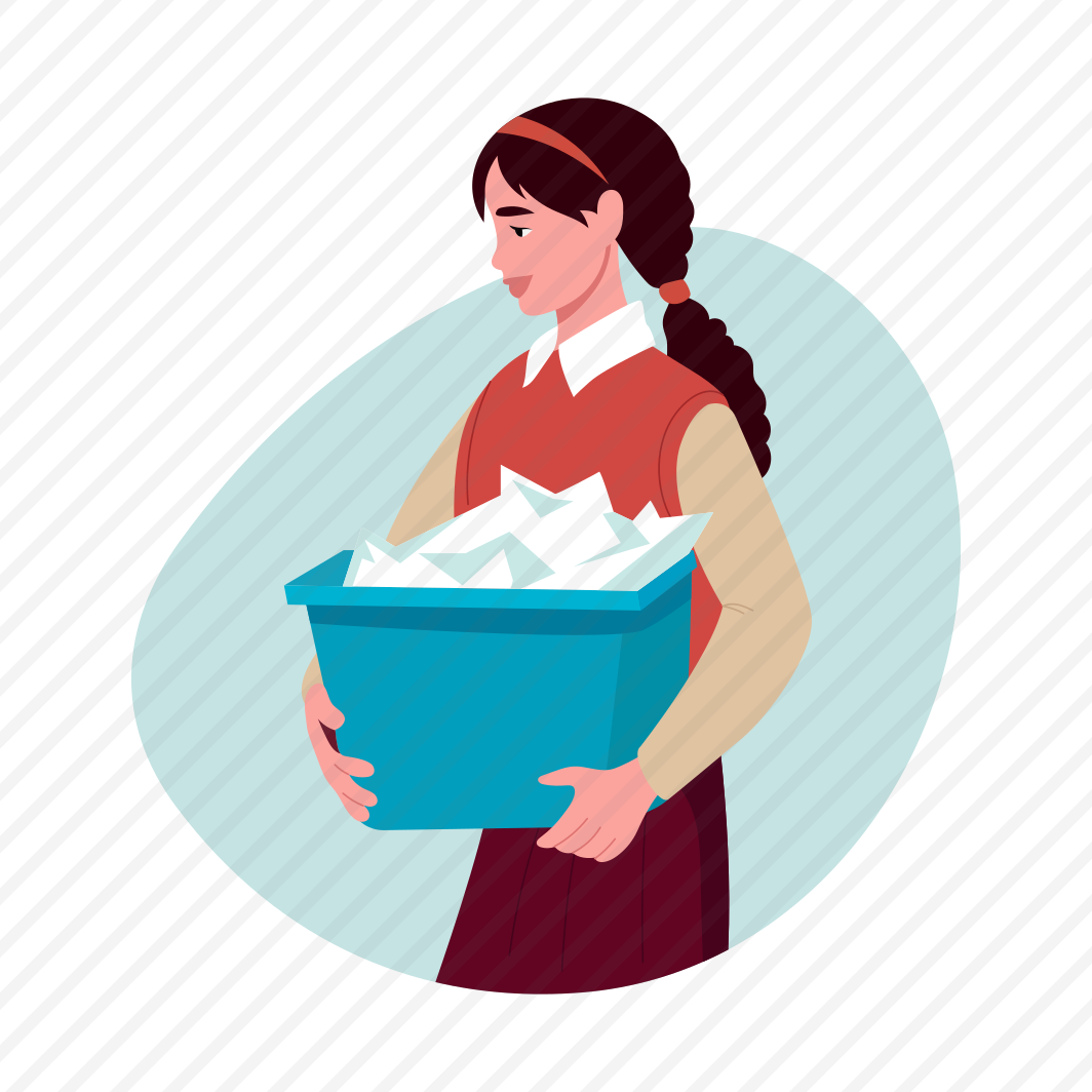 Collecting Paper, Waste, Garbage, Recycling, Reuse preview