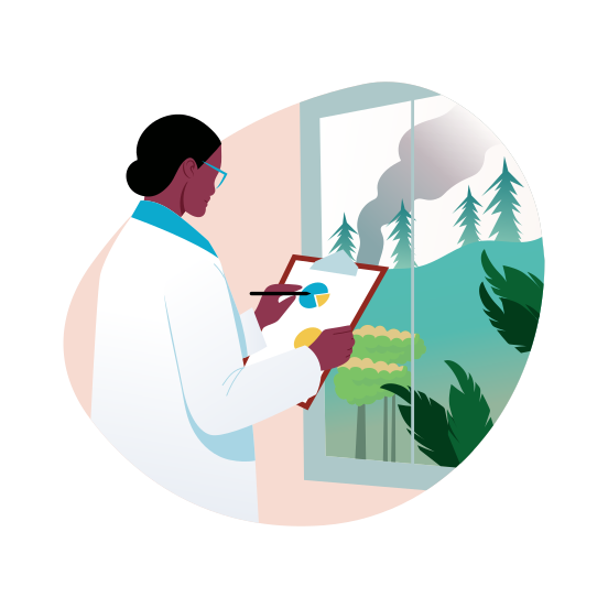 Environment Report, Analysis, Review, Insight, Ecologist illustration