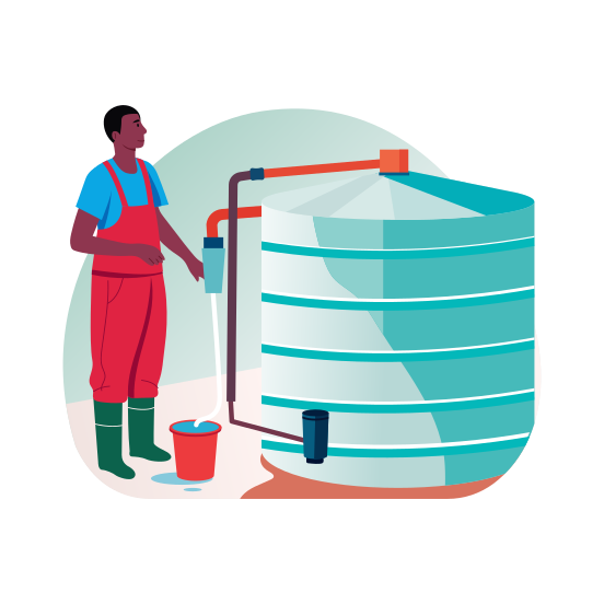 Harvesting System, Tank, Reservoir, Storage, Water illustration