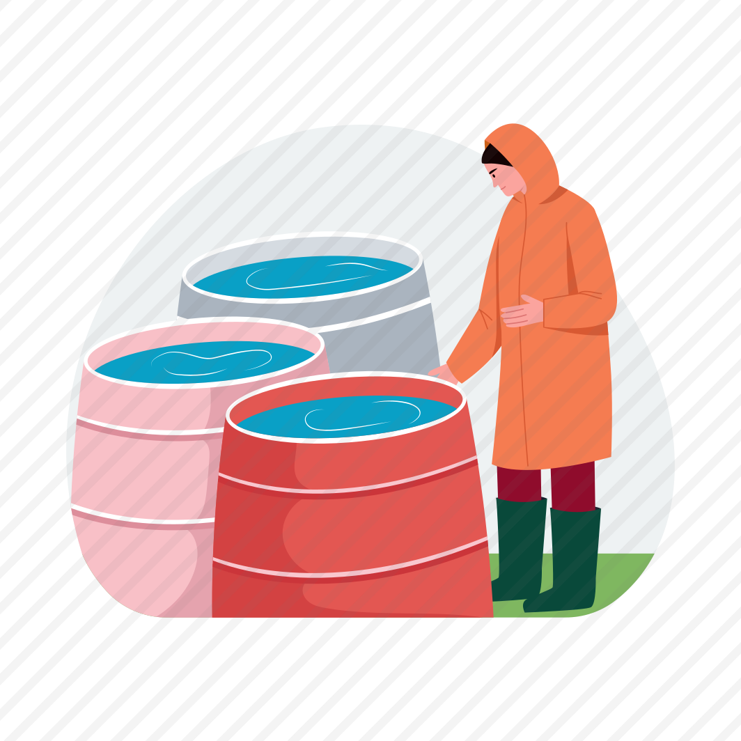 Rainwater Barrels, Reclamation, Conservation, Drums, Reservoir preview