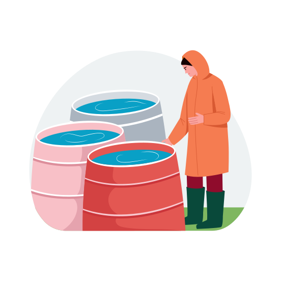 Rainwater Barrels, Reclamation, Conservation, Drums, Reservoir illustration