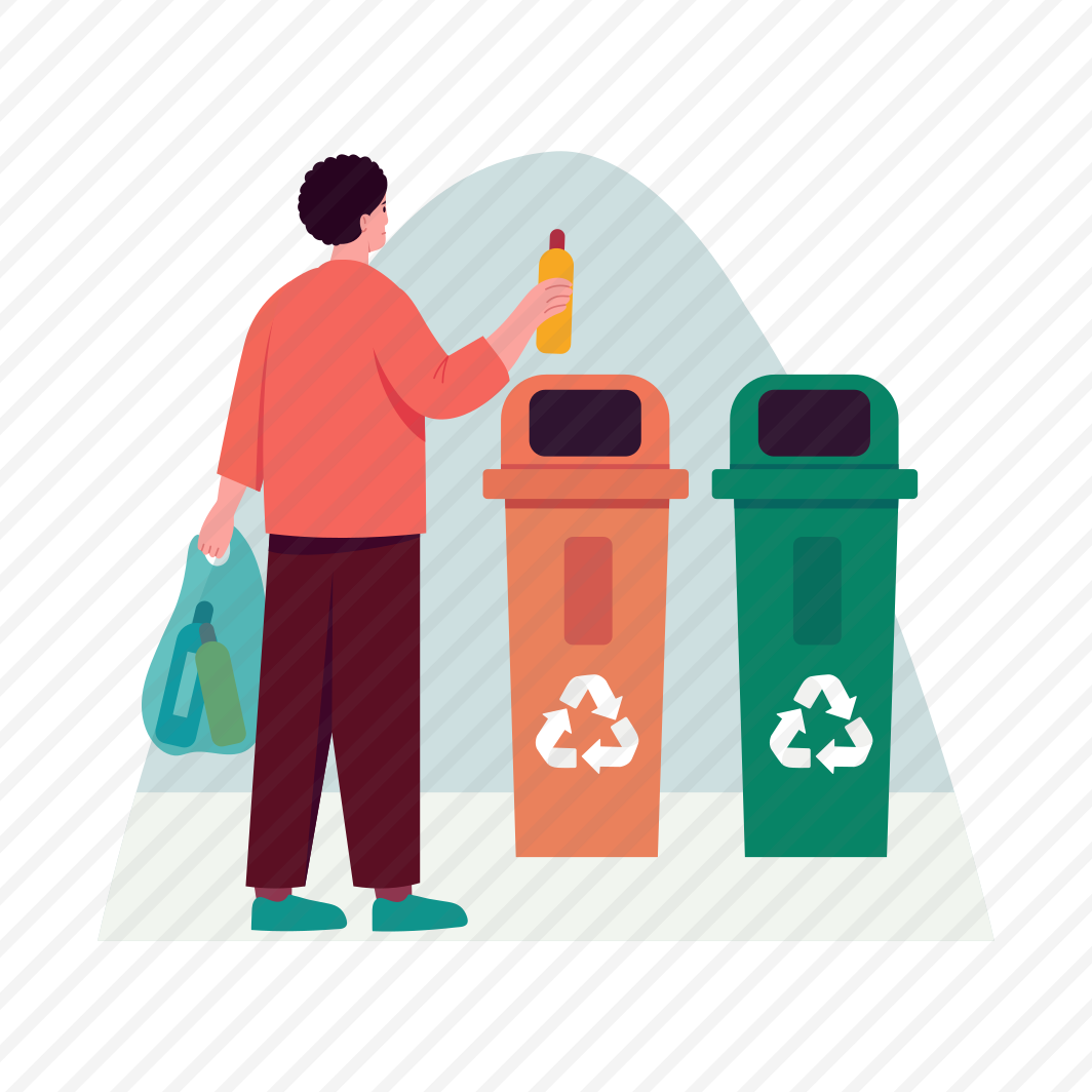 Recycling Sorting, Segregation, Waste, Recycling Cans, Character preview