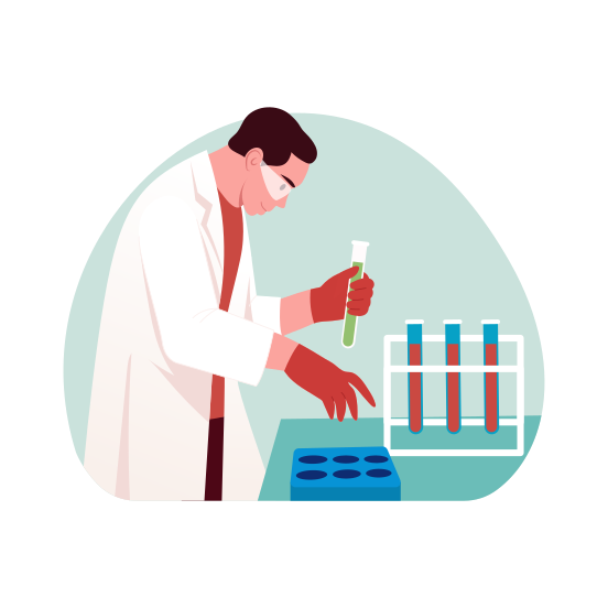 Scientist, Researcher, Lab Technician, Chemist, Experiment illustration