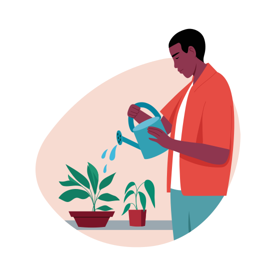 Watering, Planting, Ecology, Agriculture, Horticulture, illustration