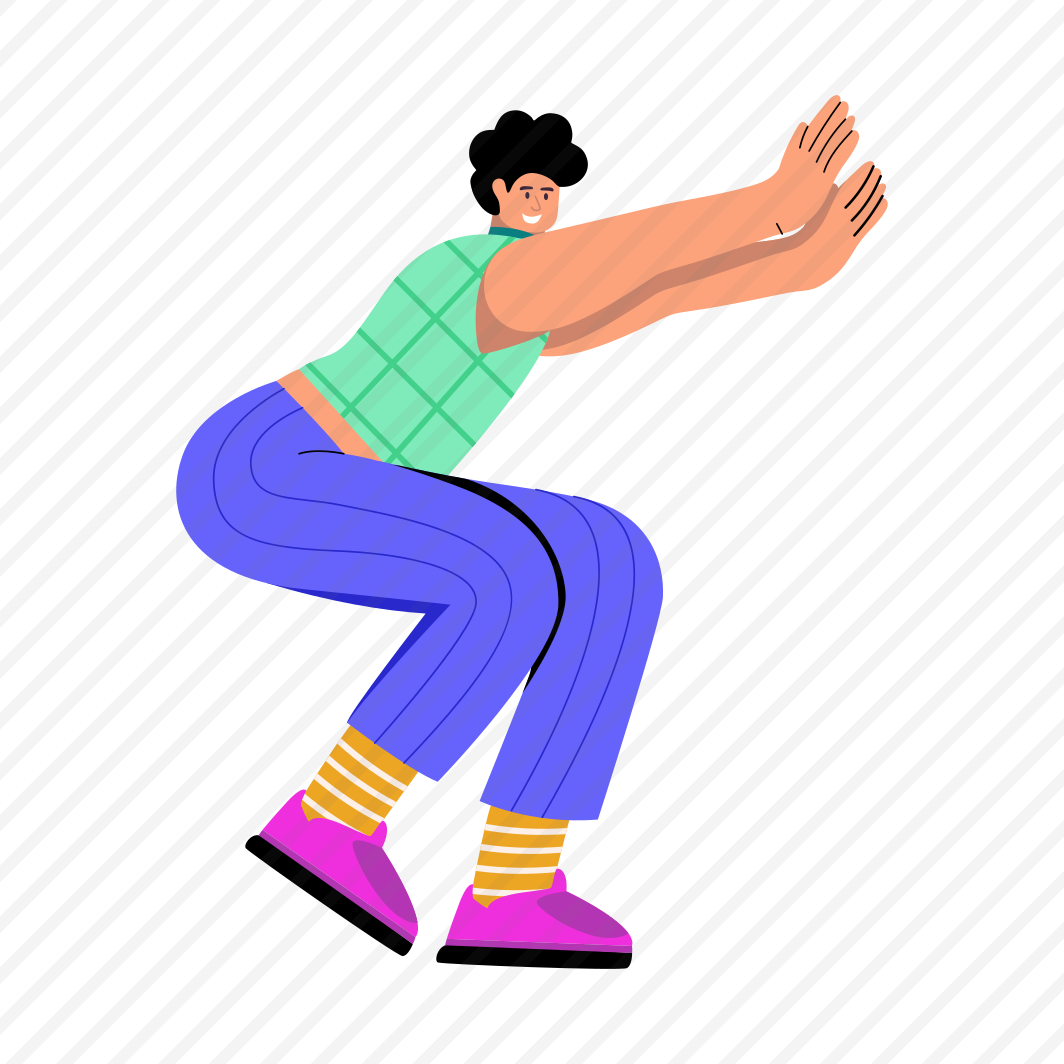 Anaerobic Exercise, Jumping, Workout, Fitness, Character , preview