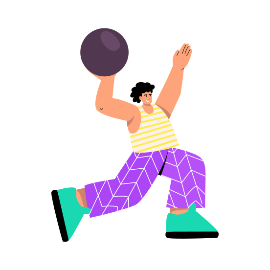 Ball Training, Athletic, Throwing, Activity, Fitness, illustration