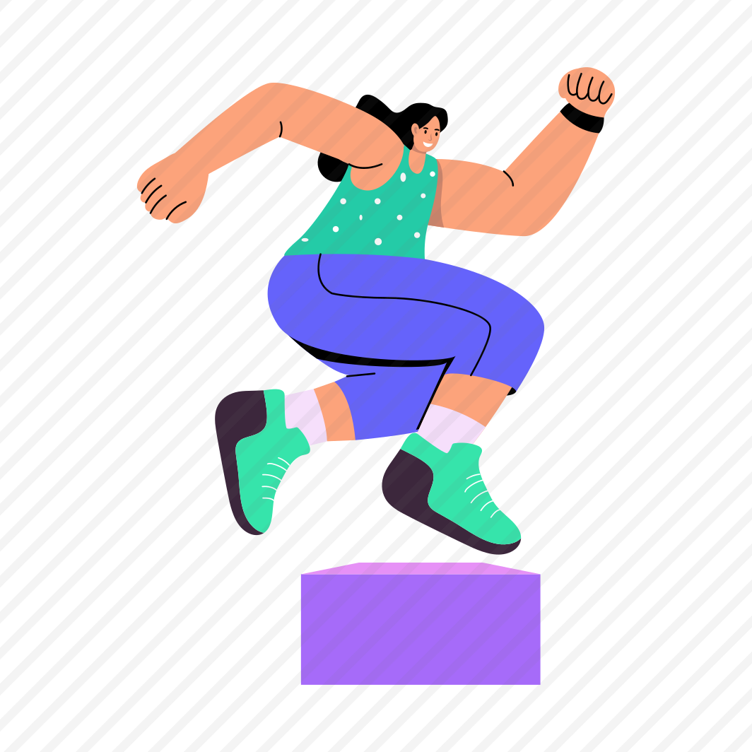 Block Exercise, Jumping, Workout, Fitness, Gymnastic preview