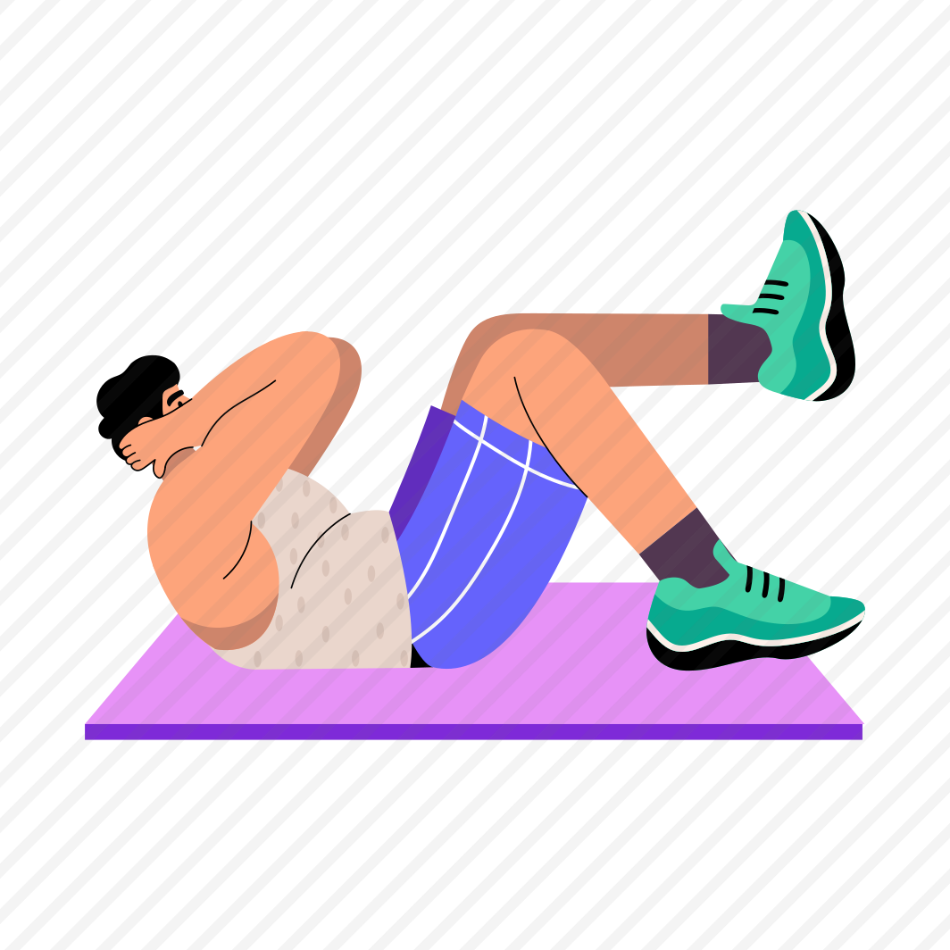 Crunches, Stretching, Exercise, Workout, Fitness, preview