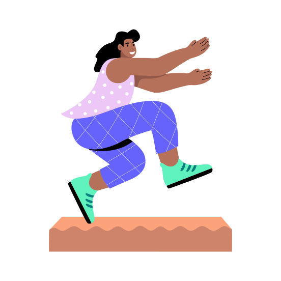 Exercise, Plyometrics, Jumping, Gymnastic, Fitness, illustration