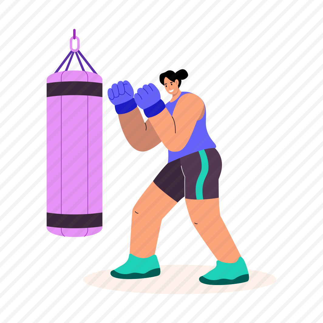 Punching Bag, Boxing, Fitness, Workout, Kicking, preview