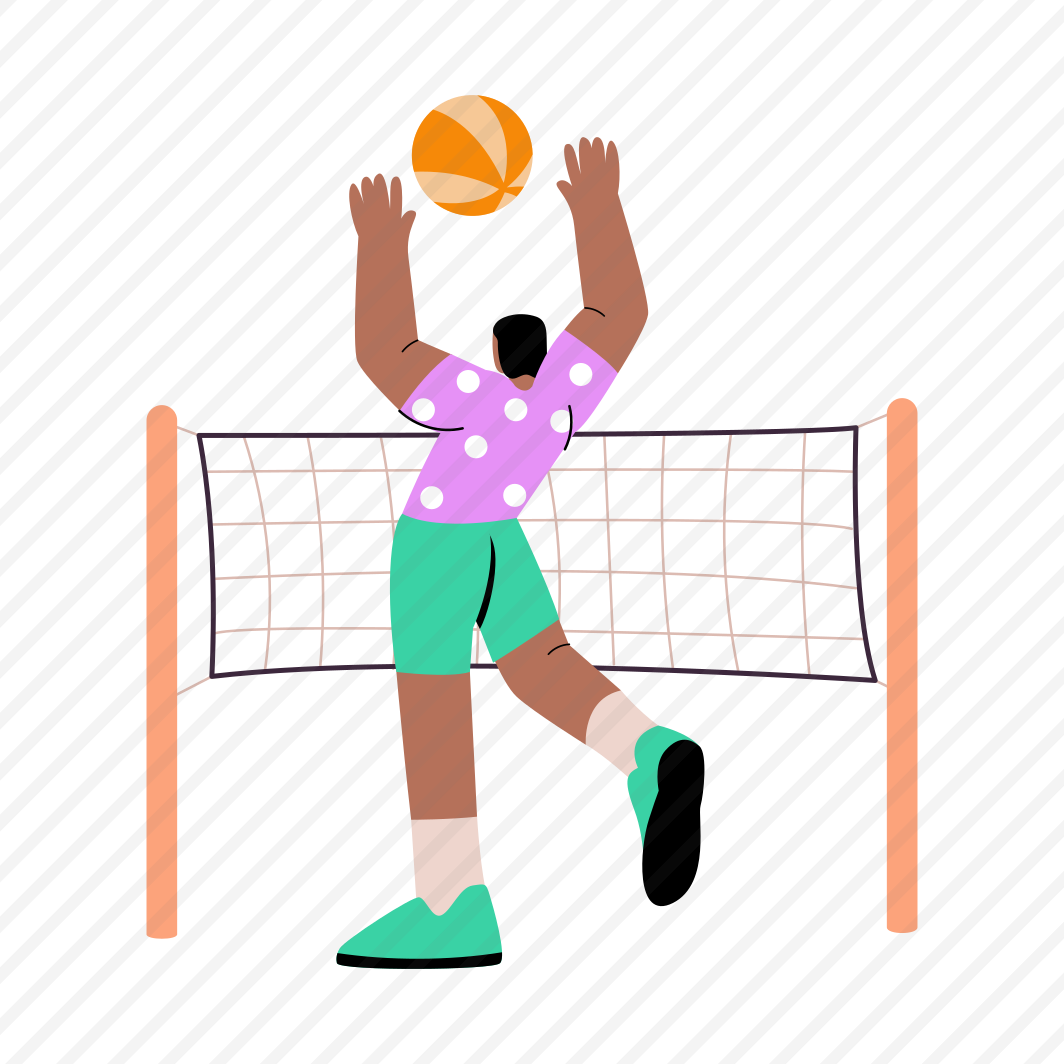 Volleyball, Sport, Playing, Game, Character, preview