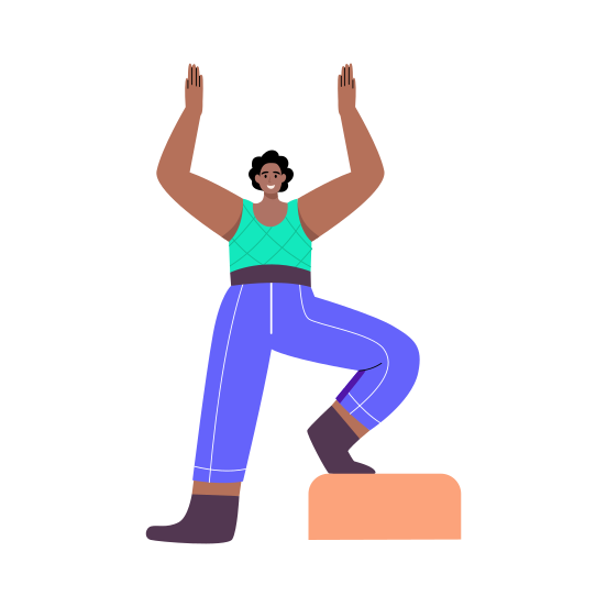 Warrior Pose, Virabhadrasana, Yoga, Meditation, Standing Character illustration