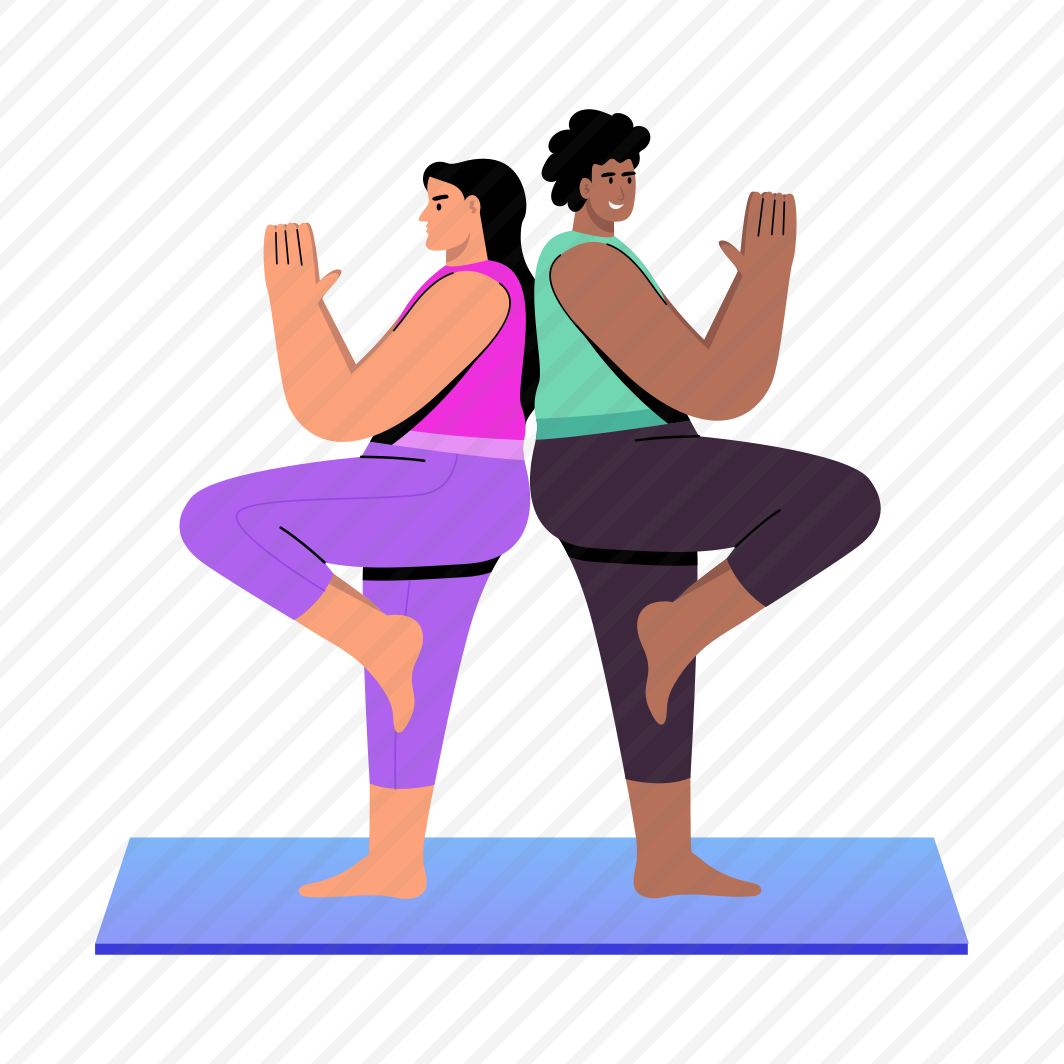 Yoga, Pose, Partners, Workout, Fitness, preview