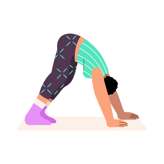Yoga Position, Vinyasa, Posing, Posture, Workout, illustration