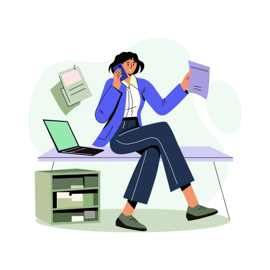 Calling, Conversation, Communication, Talk, Employee illustration