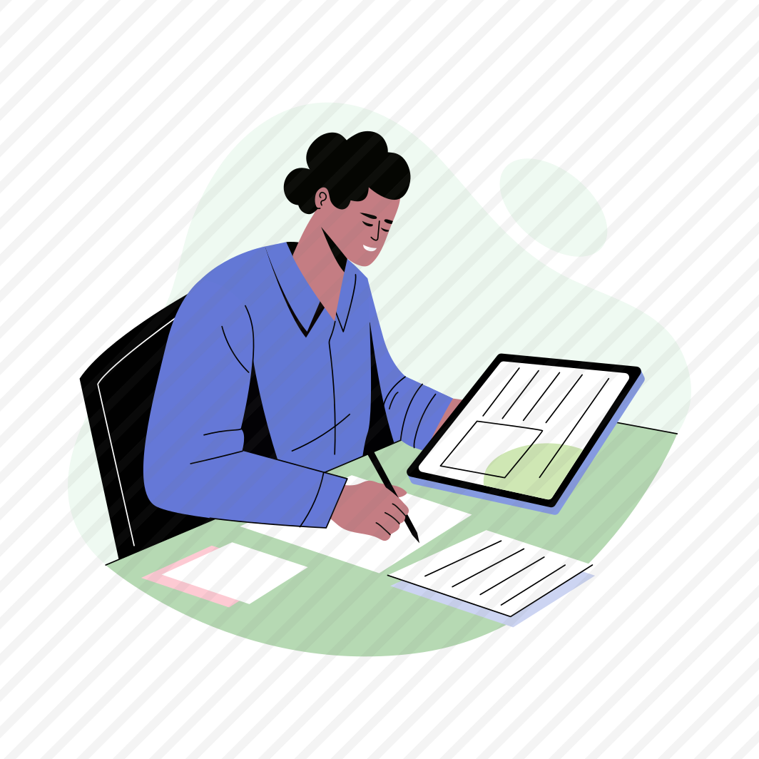 Employee Desk, Working, Workaholic, Writing, Character, preview