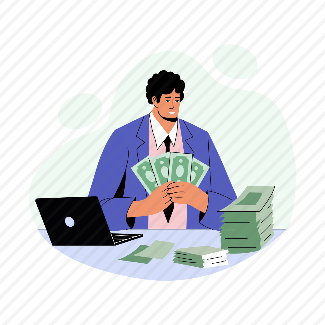 Greedy, Cashier, Accountant, Employee, Character preview