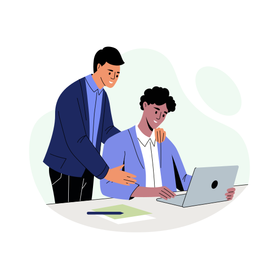 Guide Employee, Advising, Leadership, Employment, Support illustration