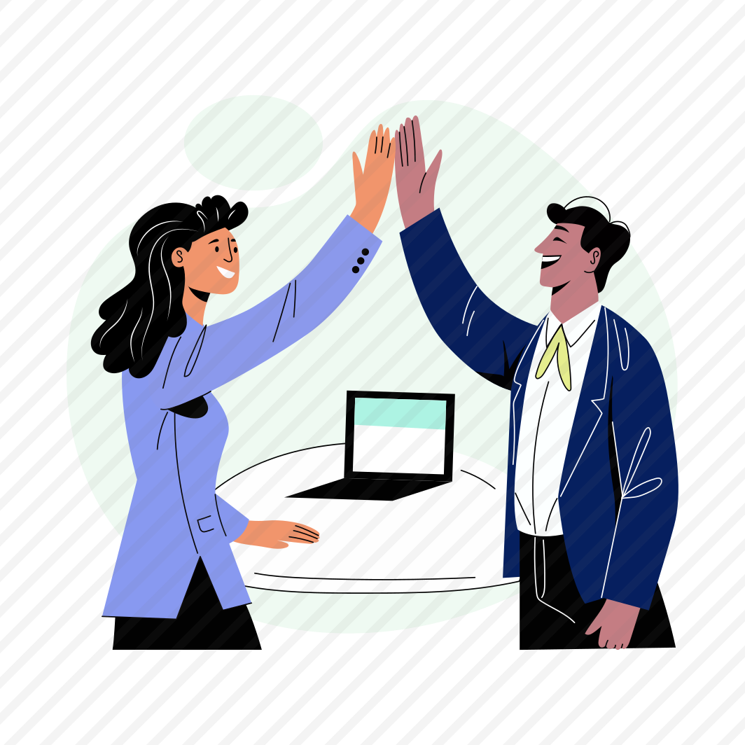 High Five, Happy, Celebration, Excitement, Friends preview