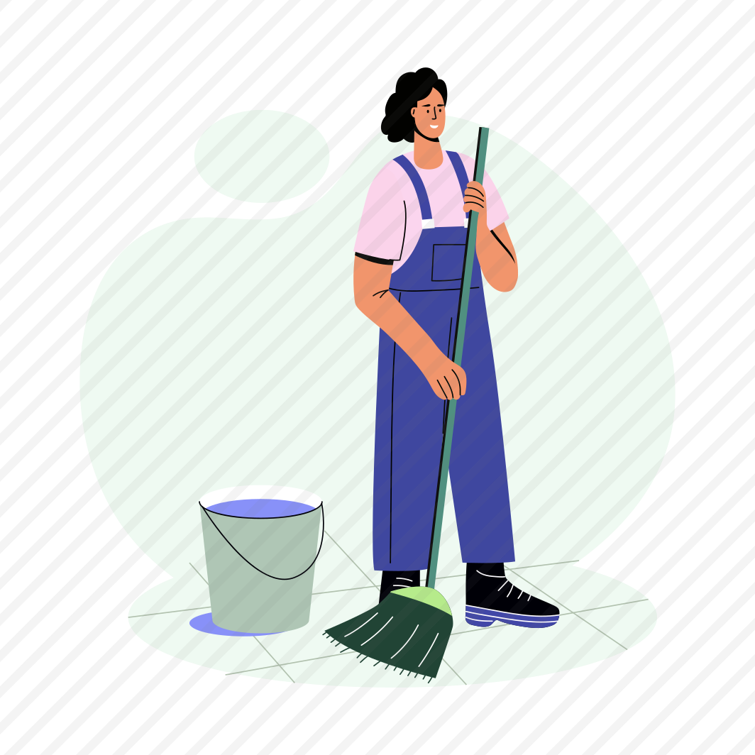 Office Cleaner, Brooming, Mopping, Worker, Employment preview