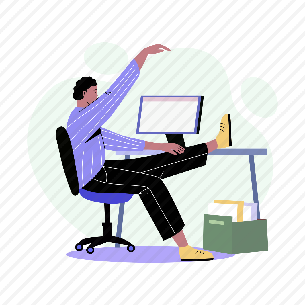 Office Stretching, Exercising, Relaxing, Break, Employment preview