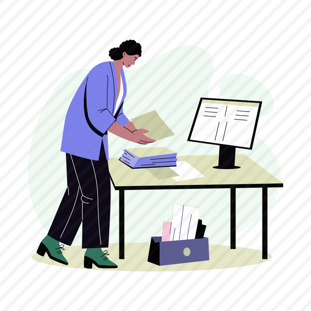 Paperwork, Employment, Working, Character, Job preview