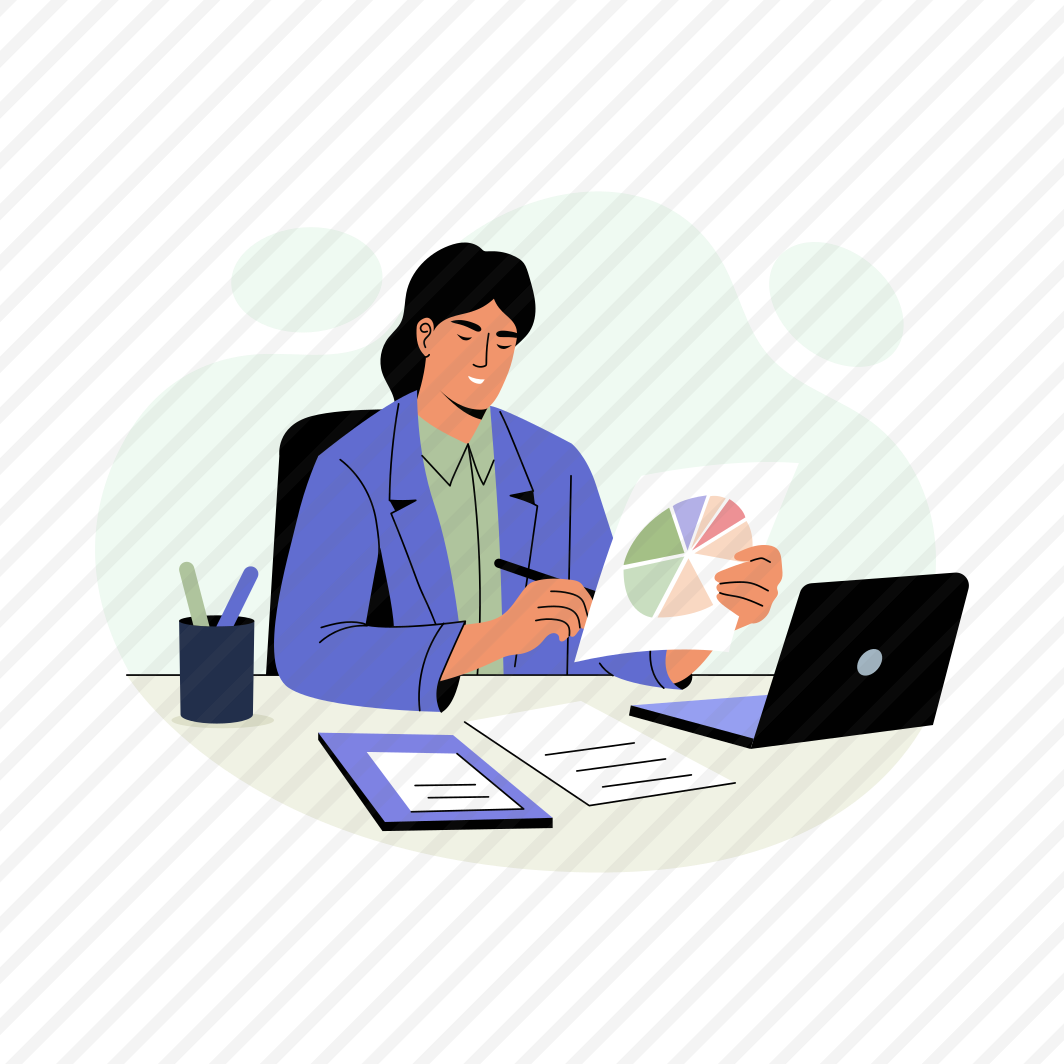 Report Checking, Analysis, Employment, Working, Character preview