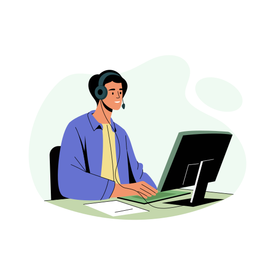 Representative, Consultant, Support, Service, Character illustration